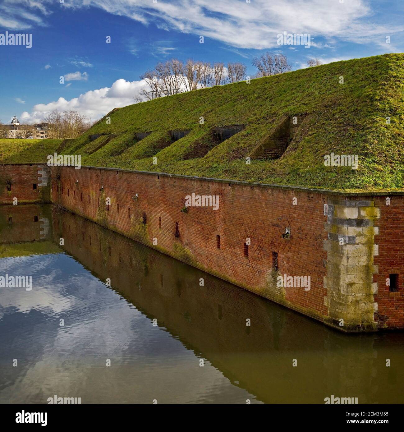Tête de pont napoléonienne, structure forteresse dans la ville fortifiée historique, Brueckenkopf-Park, Allemagne, Rhénanie-du-Nord-Westphalie, Juelich Banque D'Images