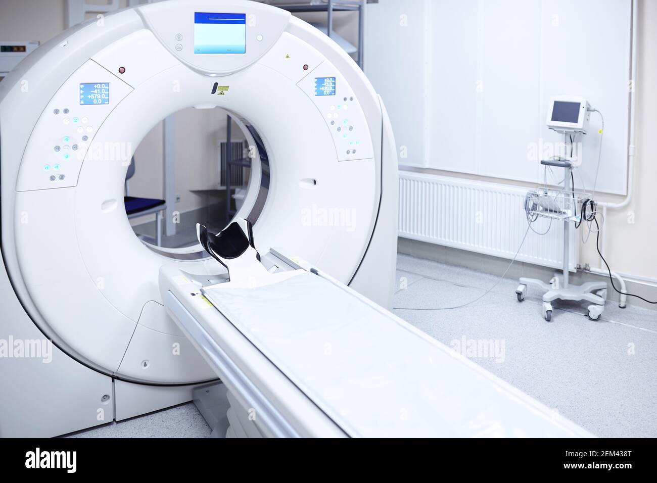 Le scanner (scanner) en laboratoire hospitalier. Banque D'Images