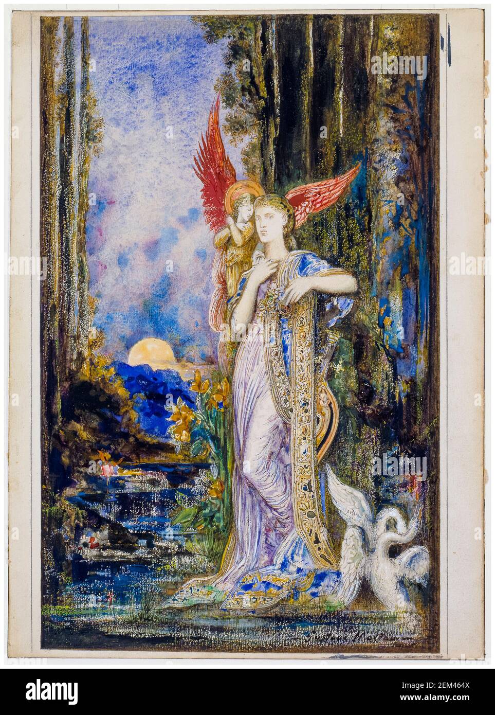 Gustave Moreau, peinture, l'inspiration, 1883-1898 Banque D'Images