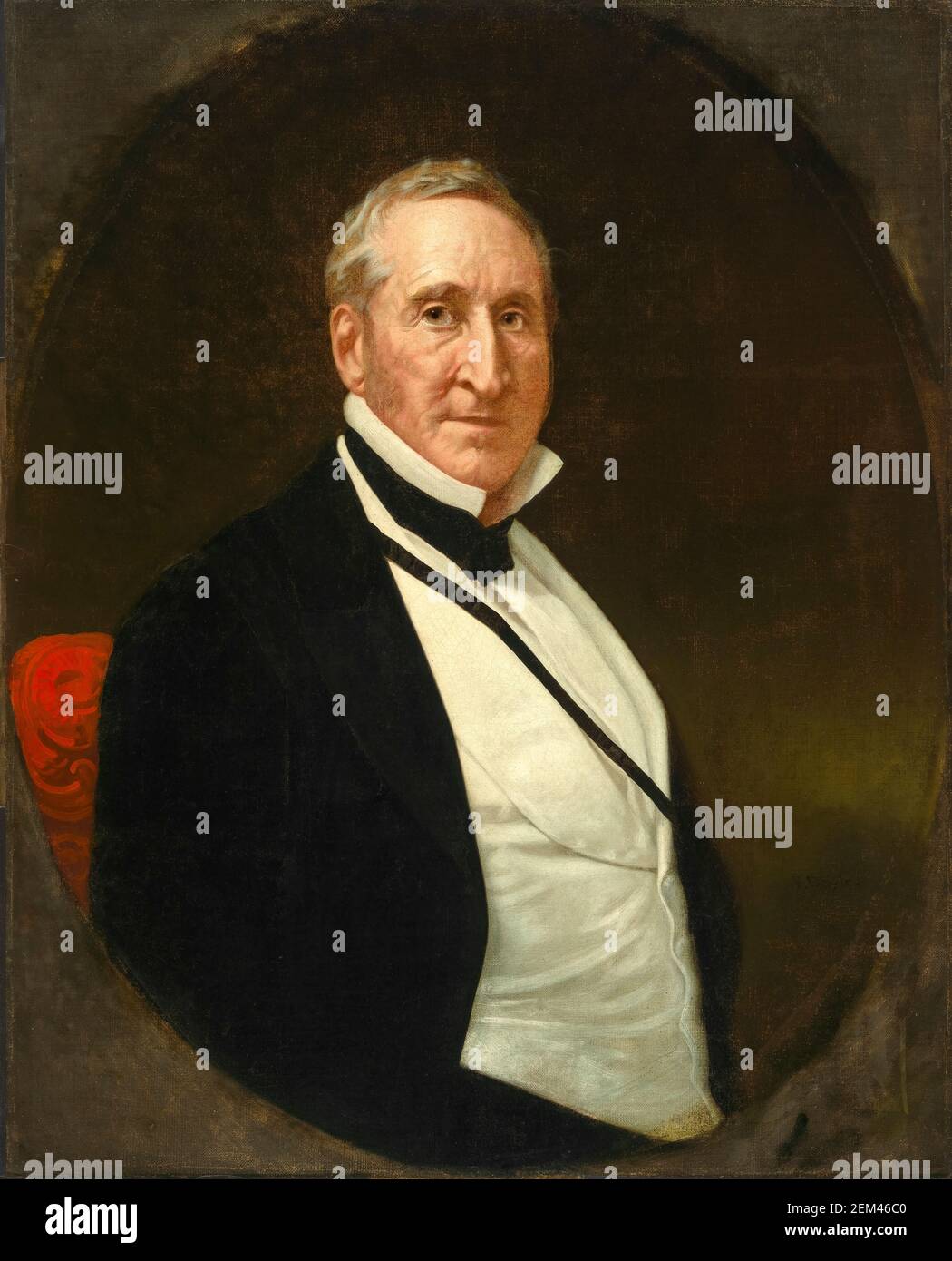 Thomas Hart Benton (1782-1858), sénateur américain, champion de l'expansion de Westward, portrait peint par Ferdinand Thomas Lee Boyle, vers 1861 Banque D'Images