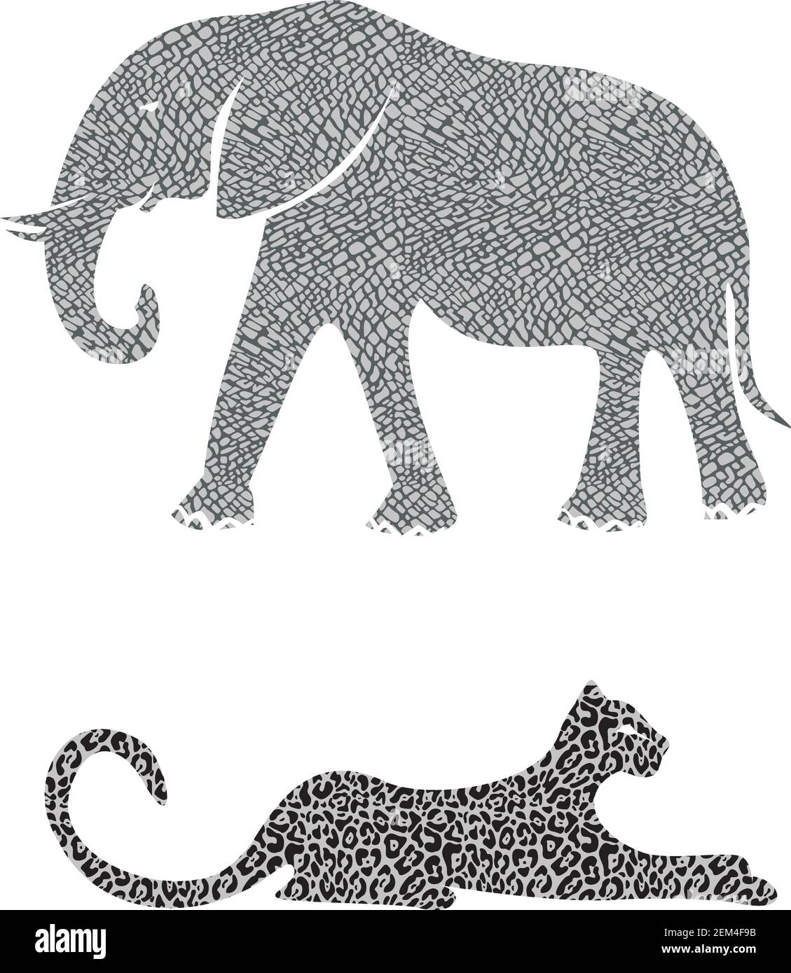 Ensemble d'animaux africains. Illustration vectorielle. Illustration de Vecteur
