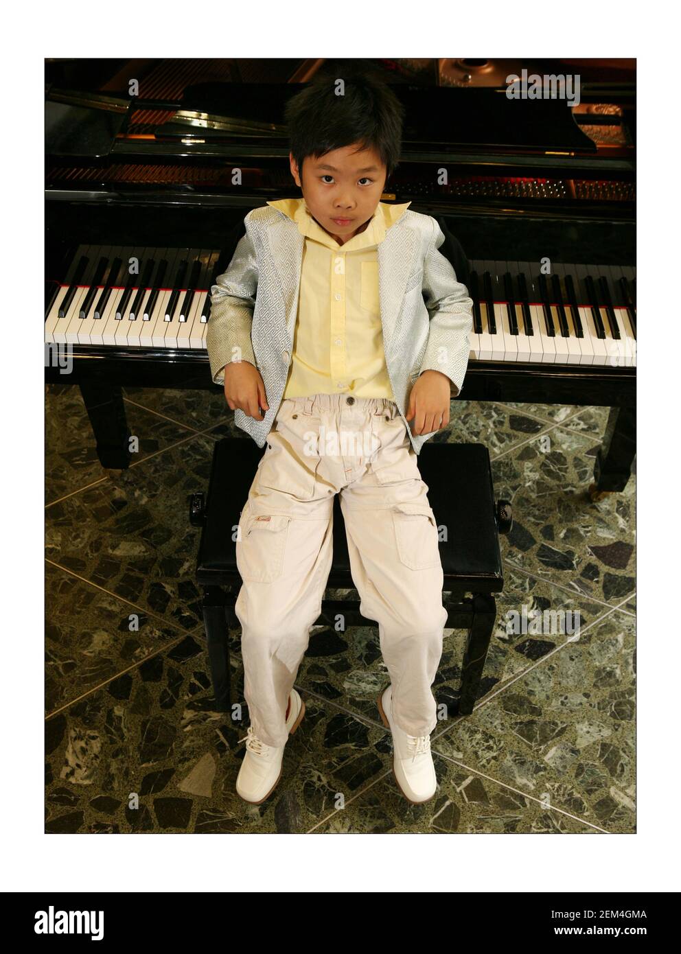 Le pianiste Marc Yu, âgé de 9 ans, se présentera à la BBC Proms.Photophotographie de David Sandison The Independent Banque D'Images