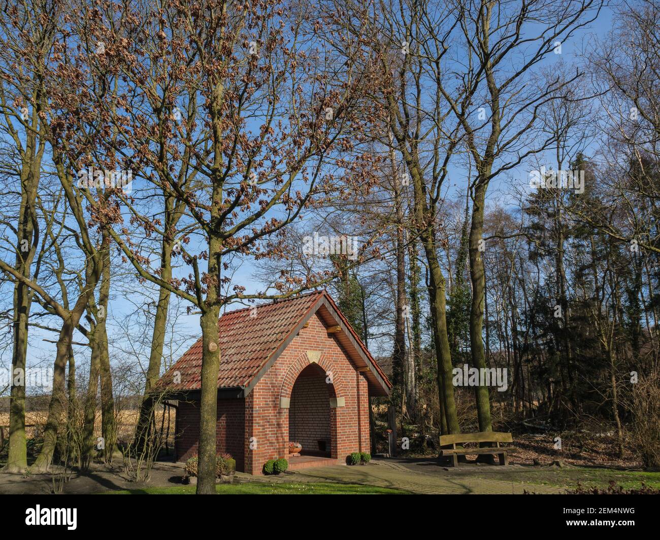 le petit village de wuellen dans le muensteralnd allemand Banque D'Images