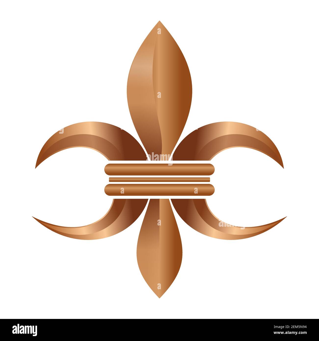 Logo Fleur De Lys Heraldique Banque d