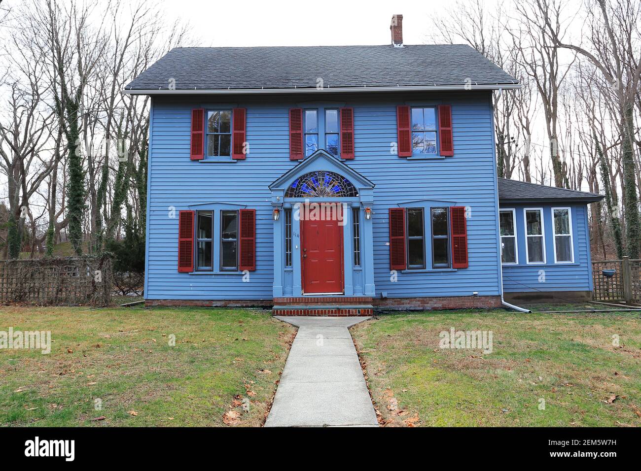 Maison de banlieue Setauket long Island New York Banque D'Images