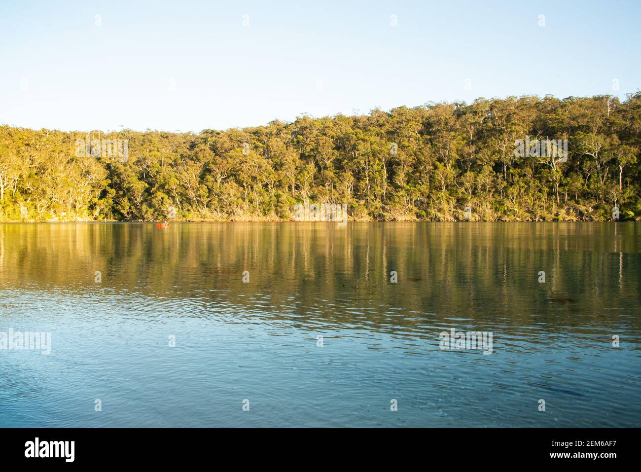Côte Sud Newkayaks South Wales Pambula River Ben Boyd National Park. Banque D'Images