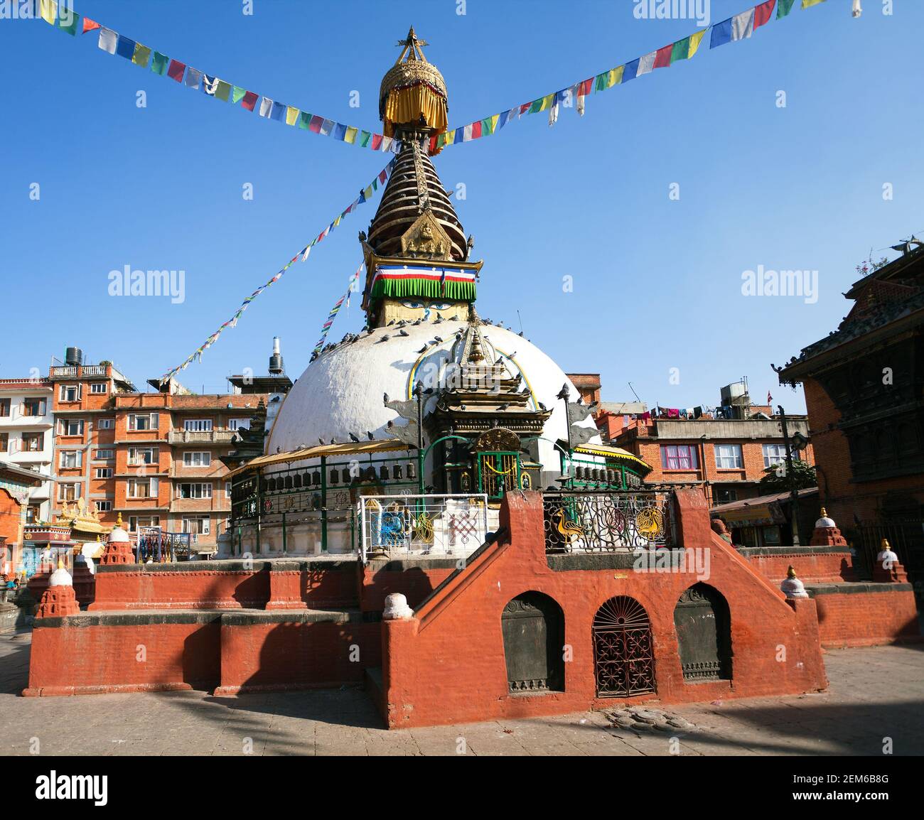 Kathesimbhu stupa - Katmandou Banque D'Images