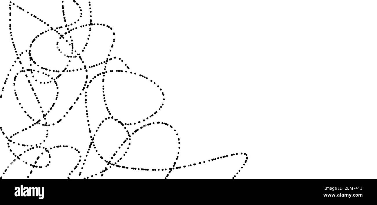 Dessin au trait et pointillé Banque d'images noir et blanc - Alamy