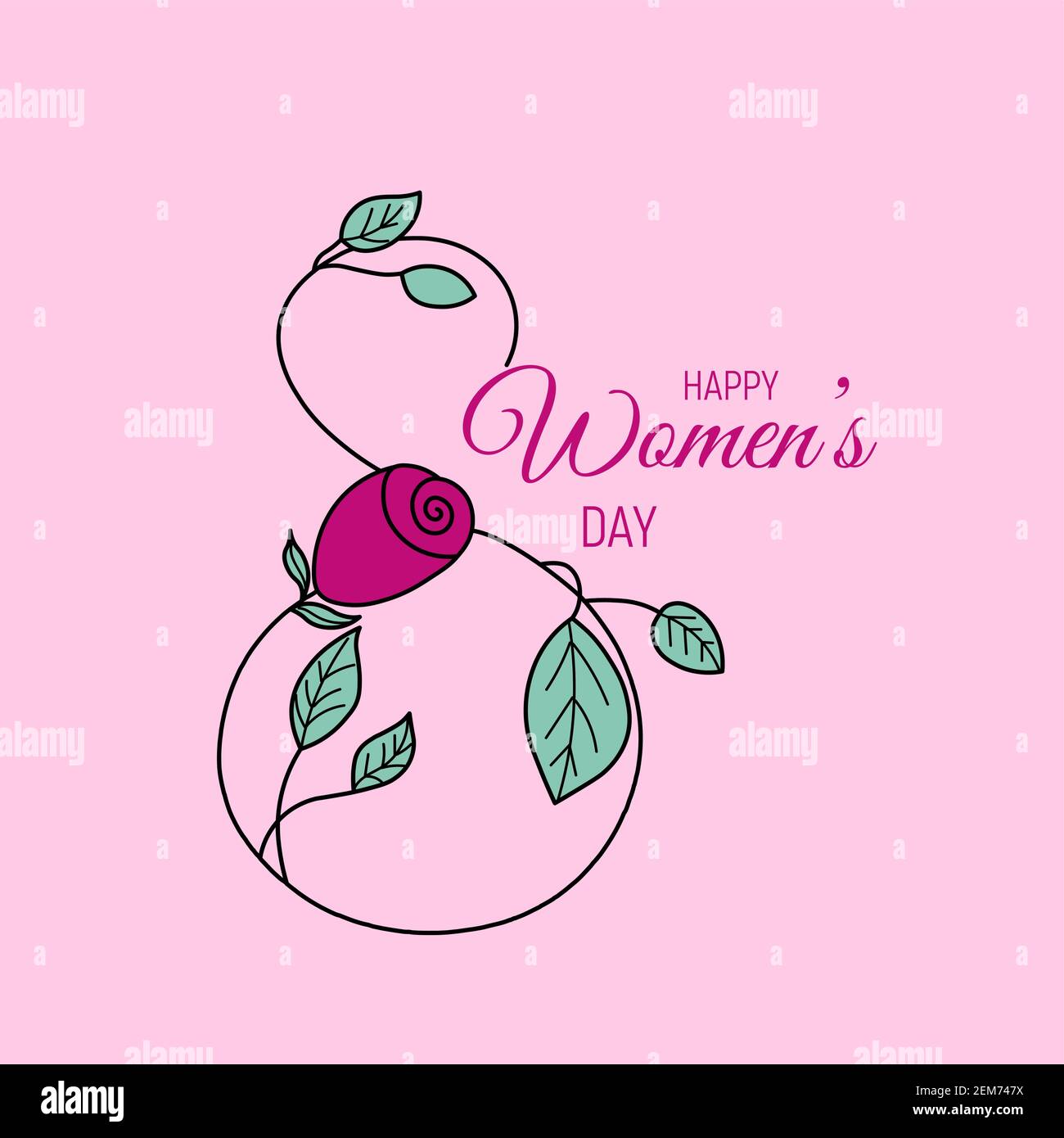 Illustration vectorielle de la Journée internationale de la femme Illustration de Vecteur