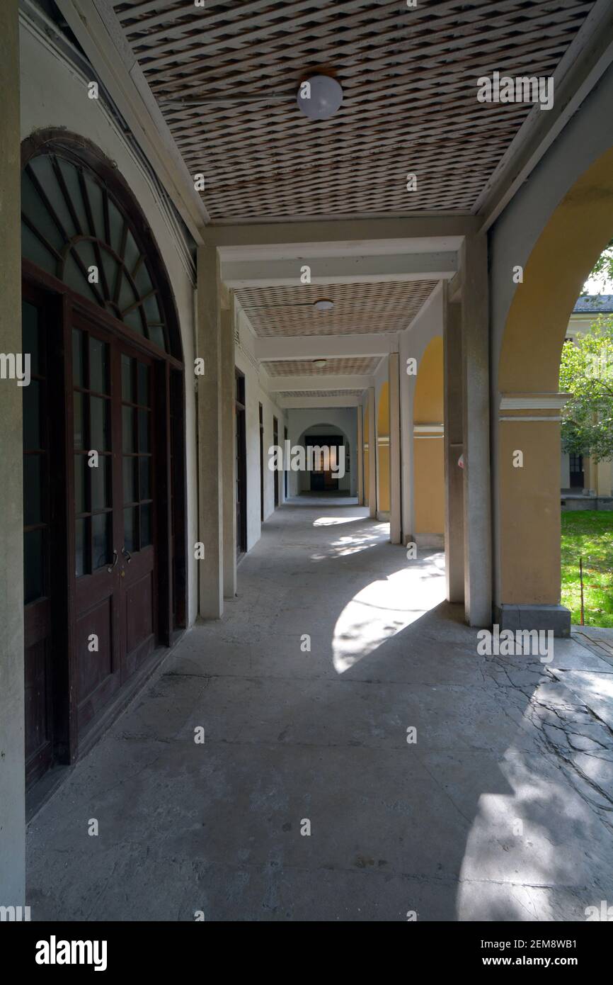 À l'intérieur de l'abbaye de Jiaxing Vincent, ancienne église catholique maintenant musée montrant l'histoire Du grand canal de Pékin à Hangzhou qui fonctionne par la ville Banque D'Images