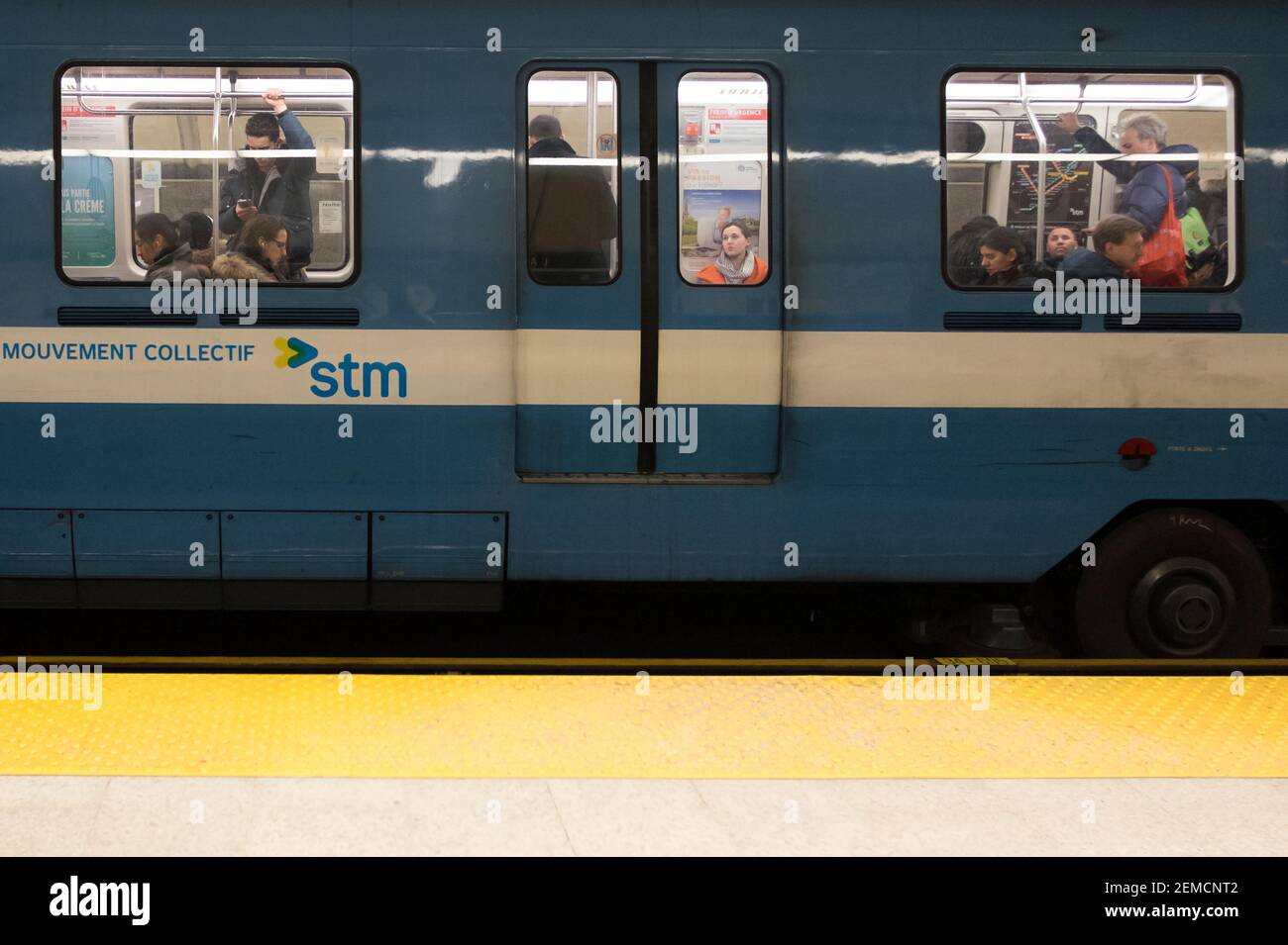 La station de métro Montréal Banque D'Images