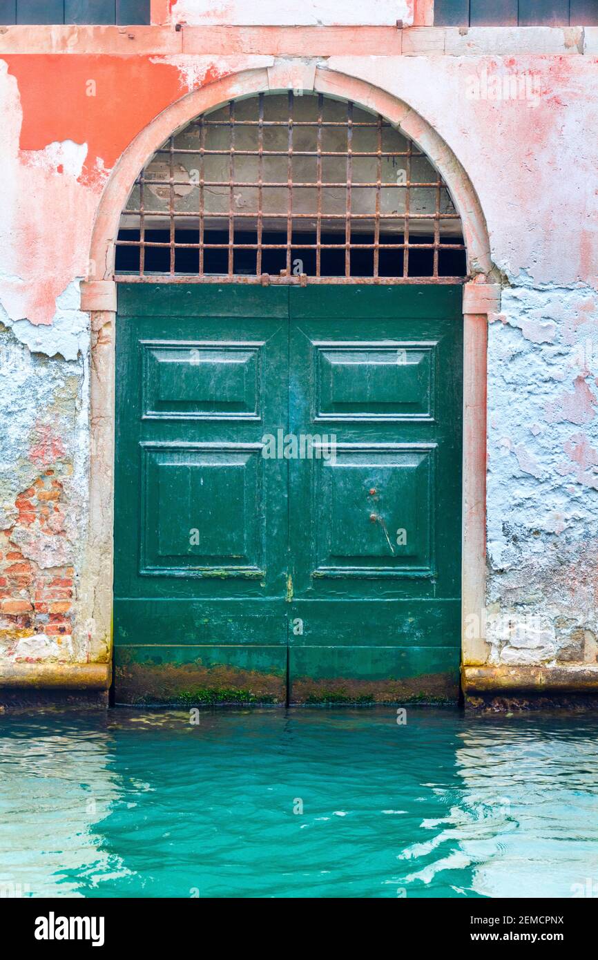 Venise, Italie - OCT 01, 2018 : du vrai porte - Embarcadère à Venise, Italie Banque D'Images