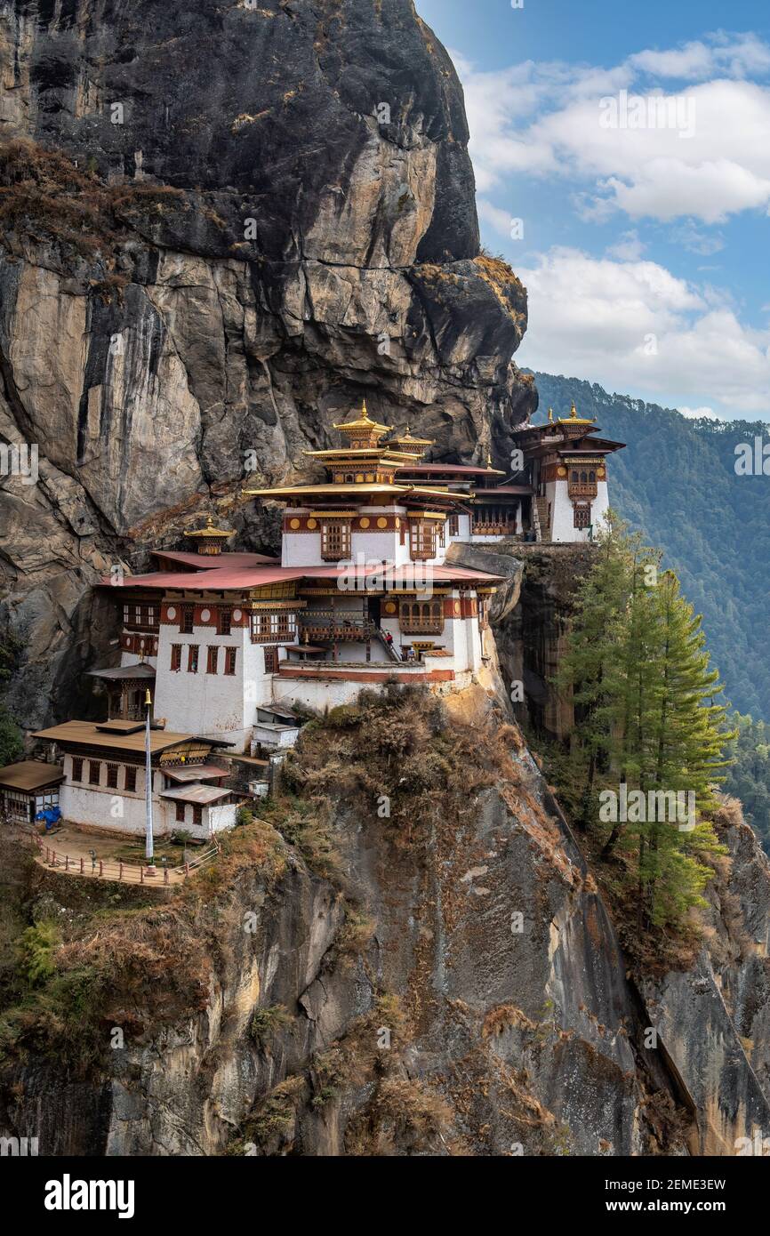 Taktsang Lhakhang, Paro, Bhoutan Banque D'Images
