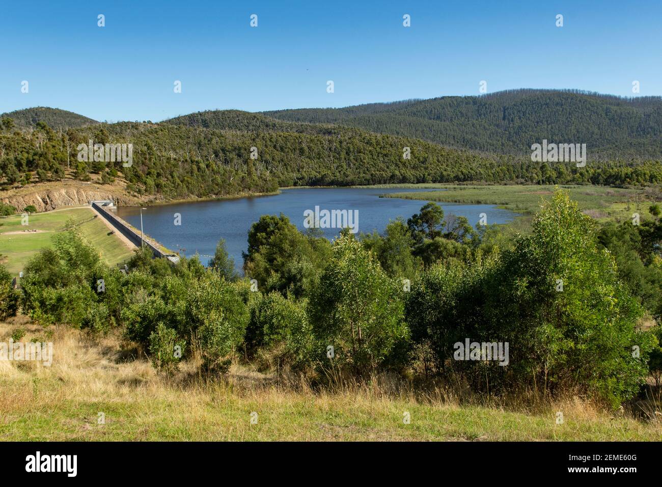 Réservoir de Toorourrong, Whittlesea, Victoria, Australie Banque D'Images