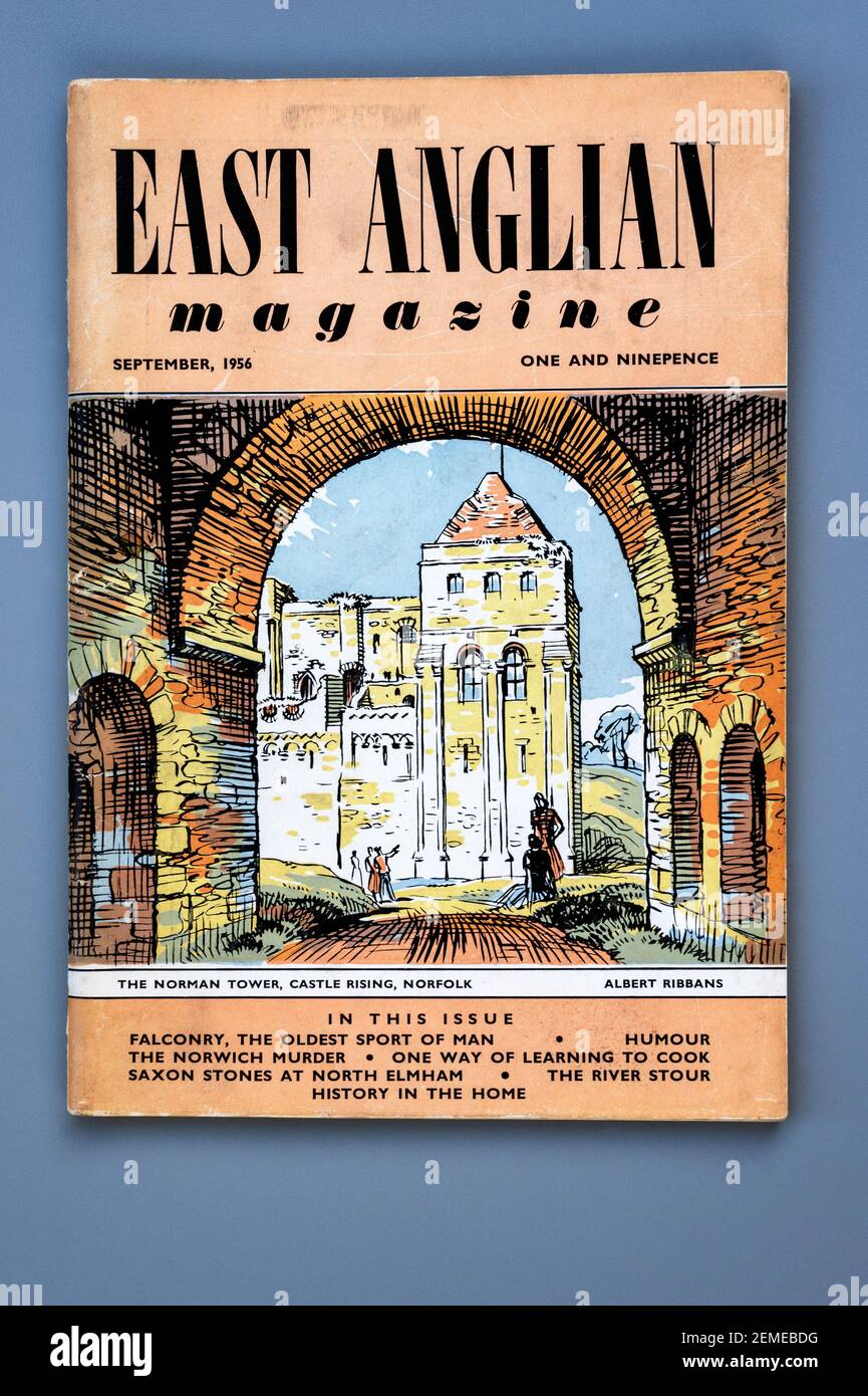 East Anglian magazine de septembre 1956 Banque D'Images