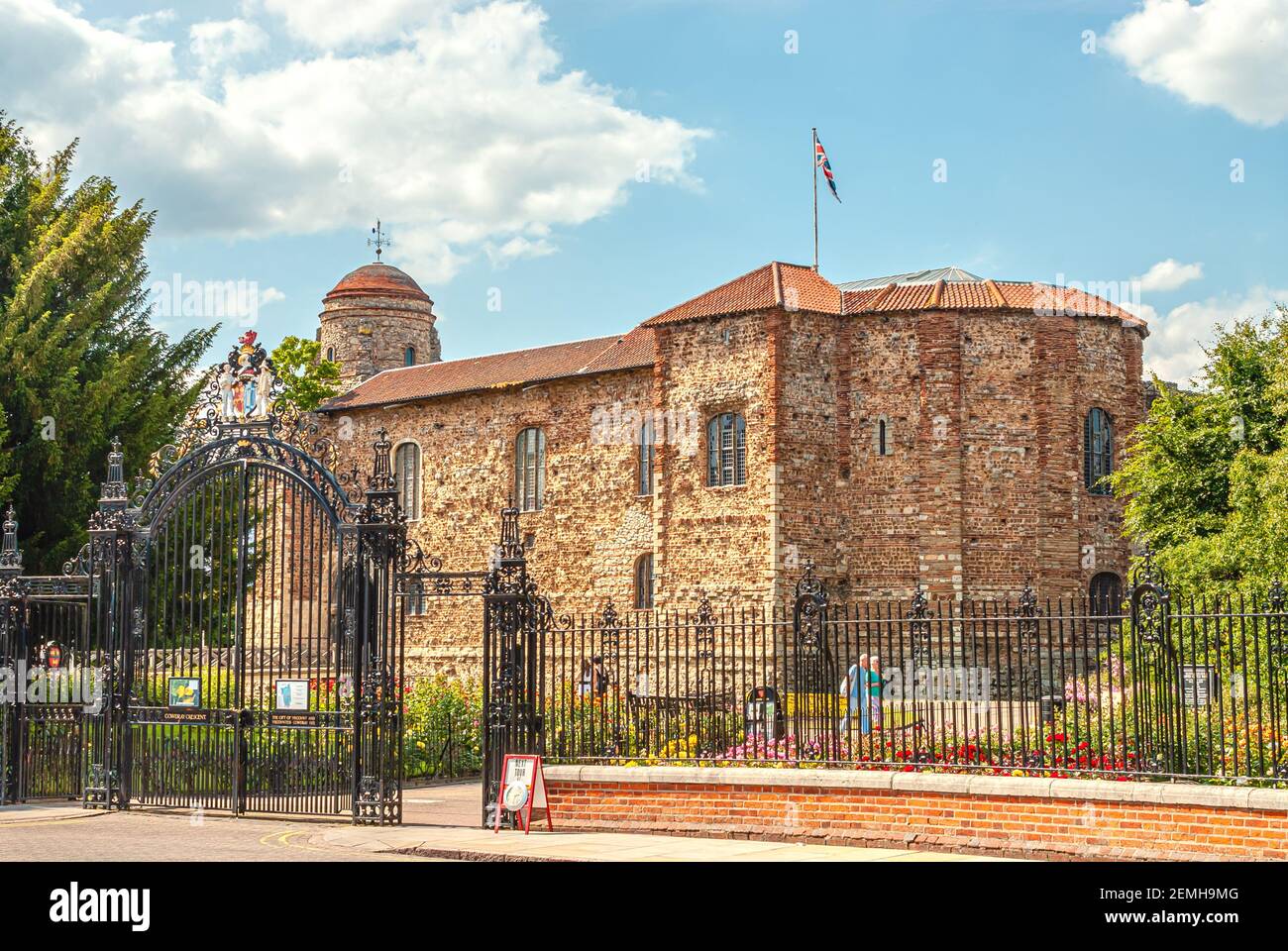 Porte d'entrée du château de Colchester, Essex, Angleterre, Royaume-Uni Banque D'Images