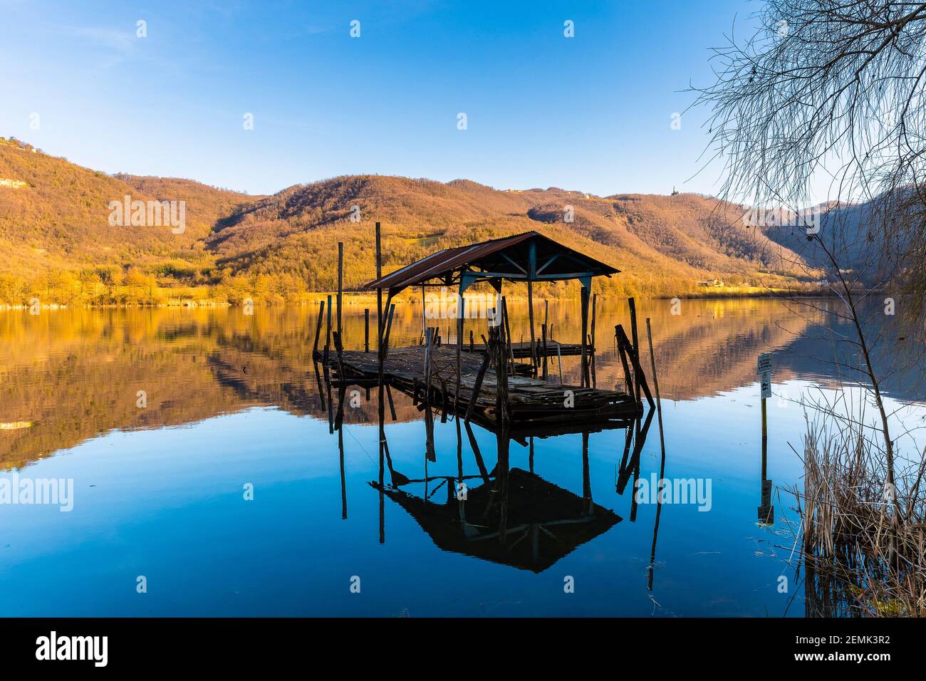 Italie Veneto Colli Berici - Lago di Fimon Banque D'Images