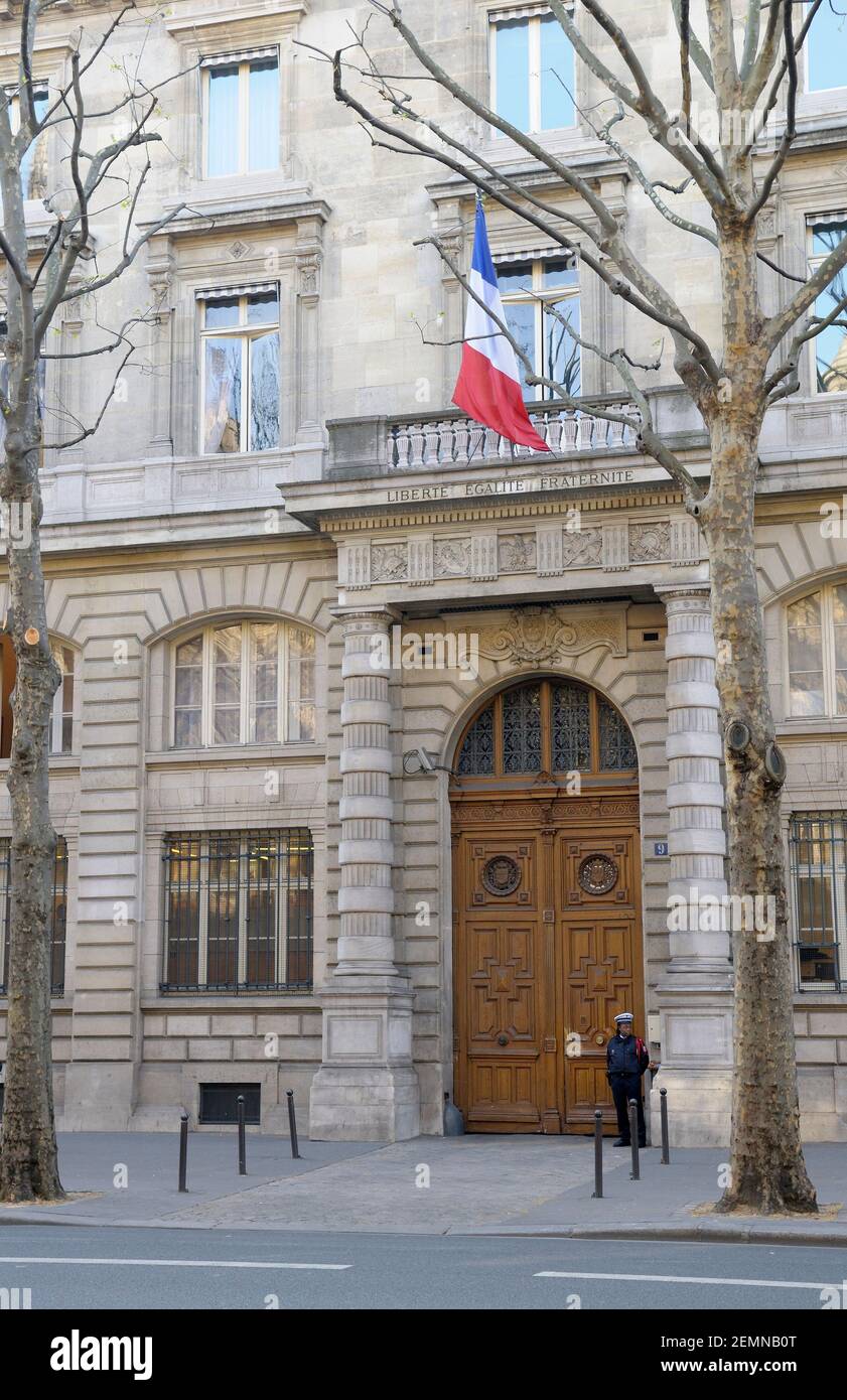 Préfecture de police, Paris, Île-de-France, France Banque D'Images