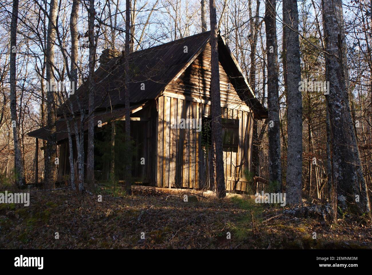 Chalet abandonné à Dadeville, AL Banque D'Images