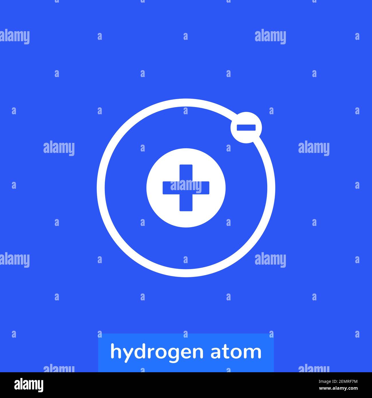 icône atome d'hydrogène pour le web Illustration de Vecteur