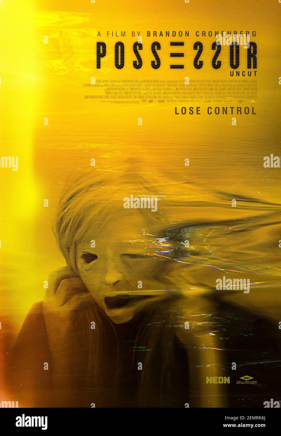 Possesseur (2021) dirigé par Brandon Cronenberg et avec Andrea Riseborough, Christopher Abbott et Jennifer Jason Leigh. Un agent utilise la technologie pour habiter des tiers et les utiliser comme armes mortelles. Banque D'Images