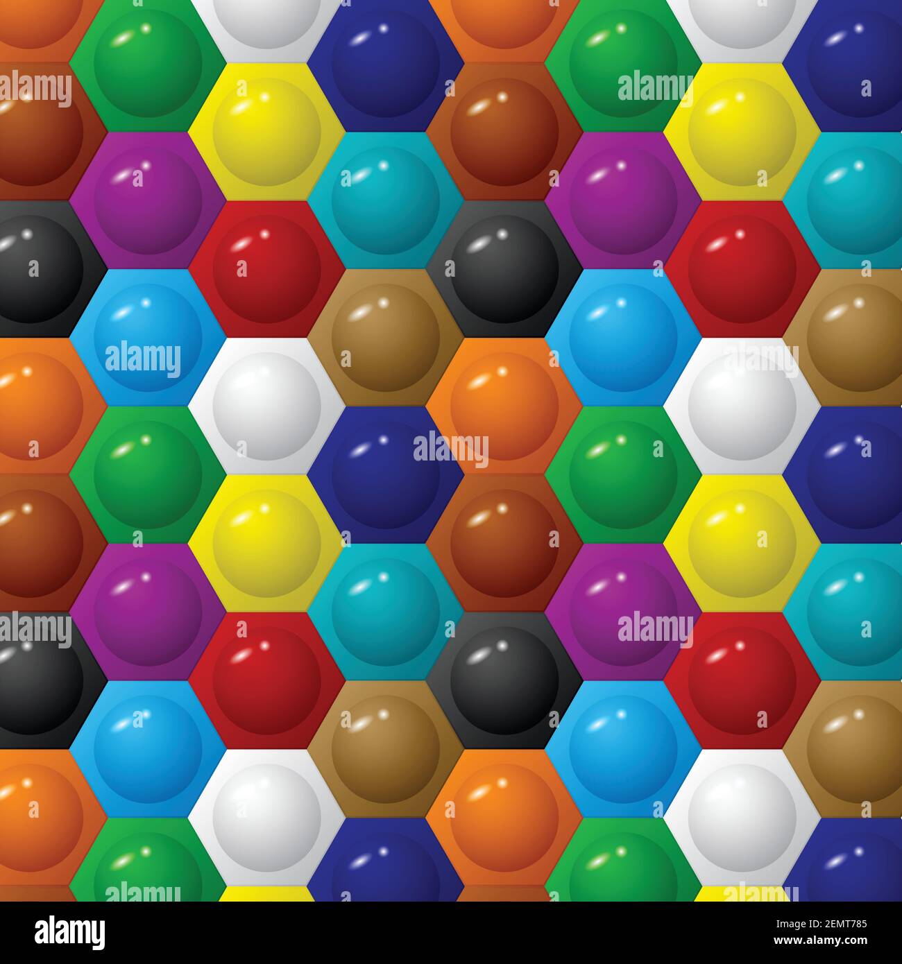Arrière-plan de couleur hexagonale Illustration de Vecteur
