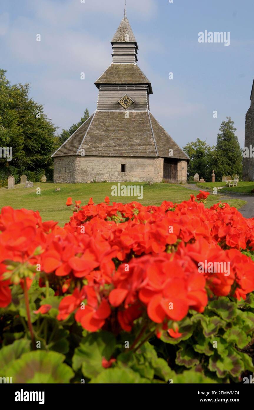 Tour de l'église St Mary, Pembridge, Herefordshire Banque D'Images