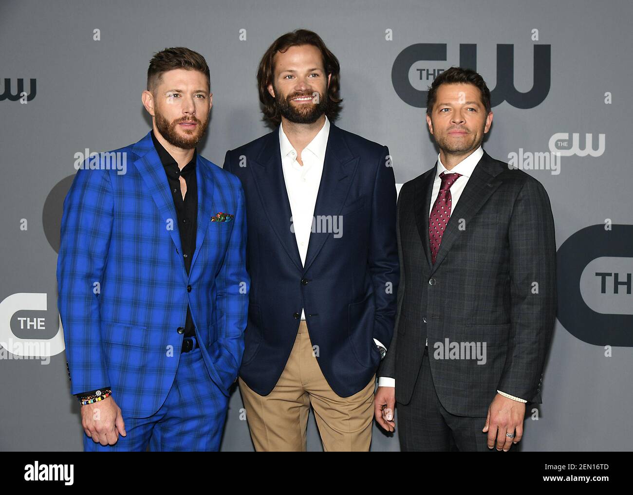 Jared Padalecki Jensen Ackles Misha Collins Jensen Ackles, Jared Padalecki et Misha Collins de 'SuperNatural' assistent  au CW UpFront 2019-2020 le 16 mai 2019 au New York City Centre à New York,  New York, États-Unis. Robin Platzer/ Twin
