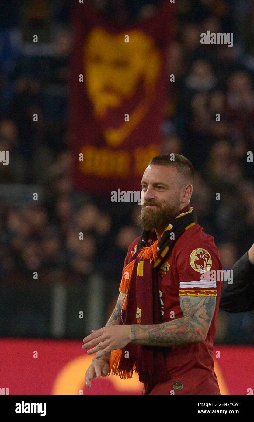 Daniele de Rossi pendant la série italienne UN match de football entre A.S. Roma et Parme au stade olympique de Rome, le 26 mai 2019. (Photo de Silvia Loré/Sipa USA) Banque D'Images