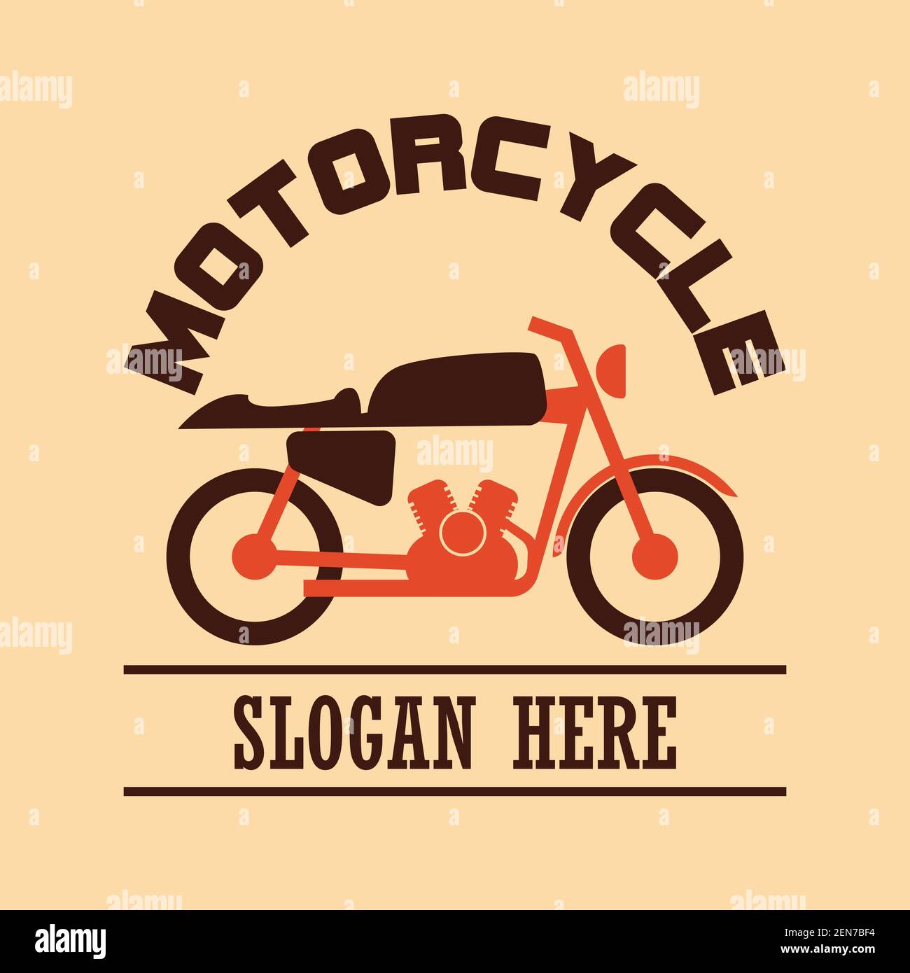 emblème de moto et insigne avec espace de texte pour votre slogan.  illustration vectorielle Image Vectorielle Stock - Alamy