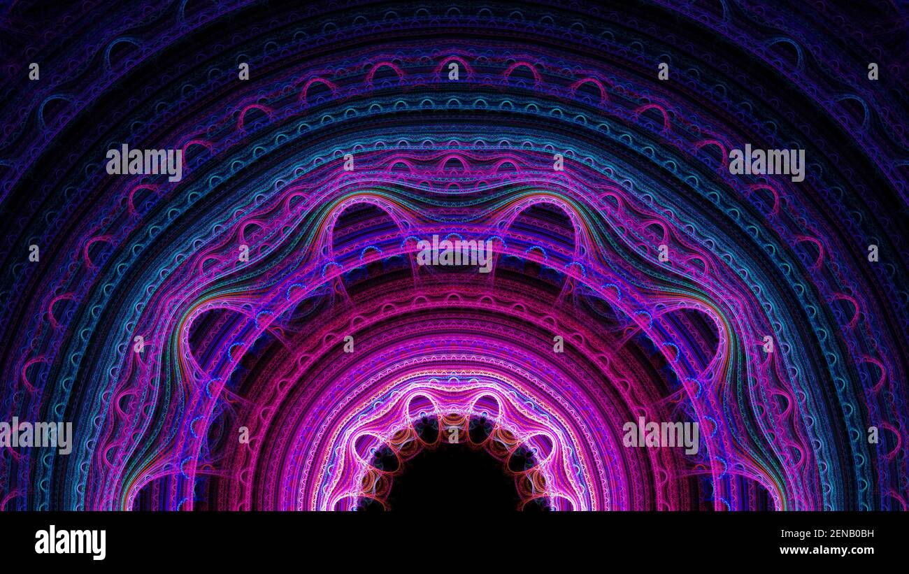 Motif d'arrière-plan abstrait de l'art fractal. Superbe illustration fractale pour un design graphique créatif Banque D'Images