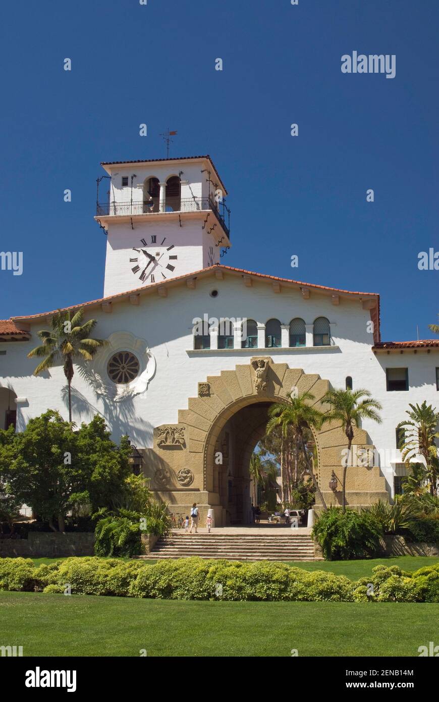 Palais de justice du comté, Santa Barbara, Californie, États-Unis Banque D'Images