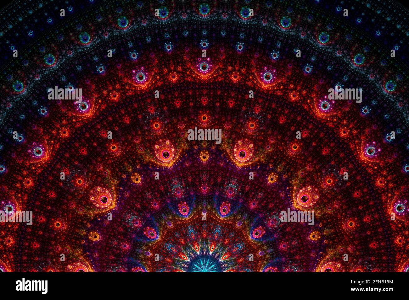 Motif d'arrière-plan abstrait de l'art fractal. Superbe illustration fractale pour un design graphique créatif Banque D'Images