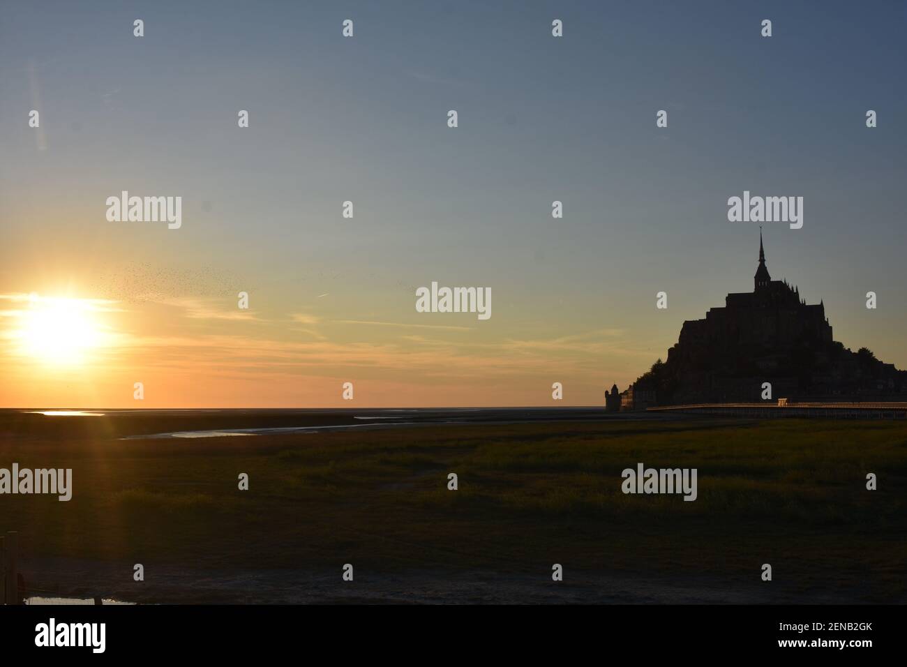 Le Mont Saint Michel, Normandie, France Banque D'Images