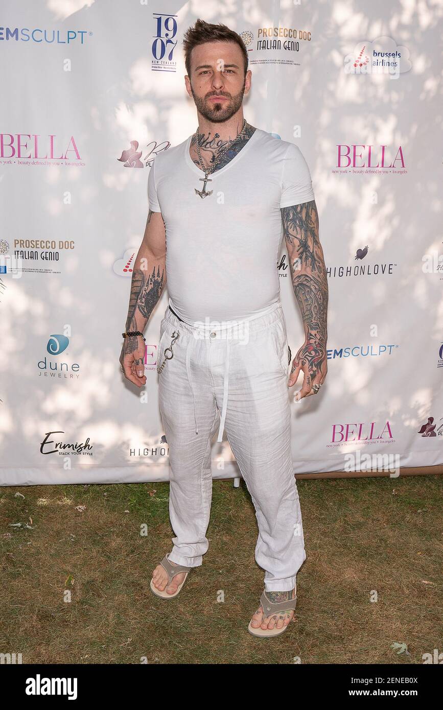 Nick Hawk participe à la Bella Magazine New York Cover Launch Party pour les Hamptons avec Tyler Henry au Southampton social Club à Southampton, NY, le 3 août 2019. (Photo de David Warren /Sipa? ÉTATS-UNIS) Banque D'Images