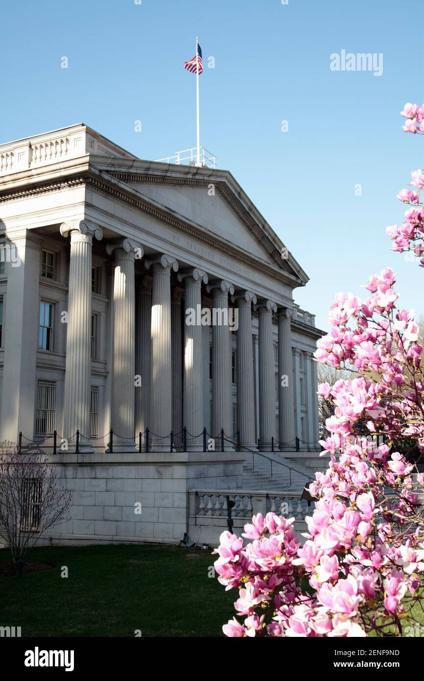 Treasury Building, Washington, États-Unis Banque D'Images