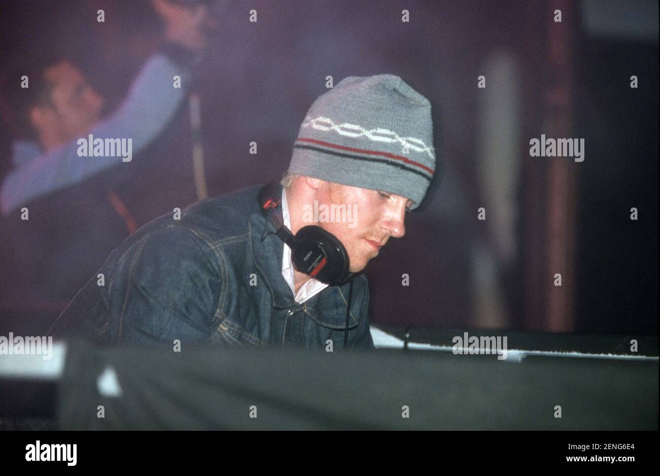 David Holmes Homelands Festival, Mosney Holiday Center, County Meath, Irlande. Banque D'Images