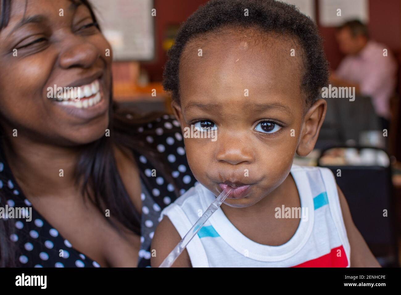 African American mother and child Banque D'Images