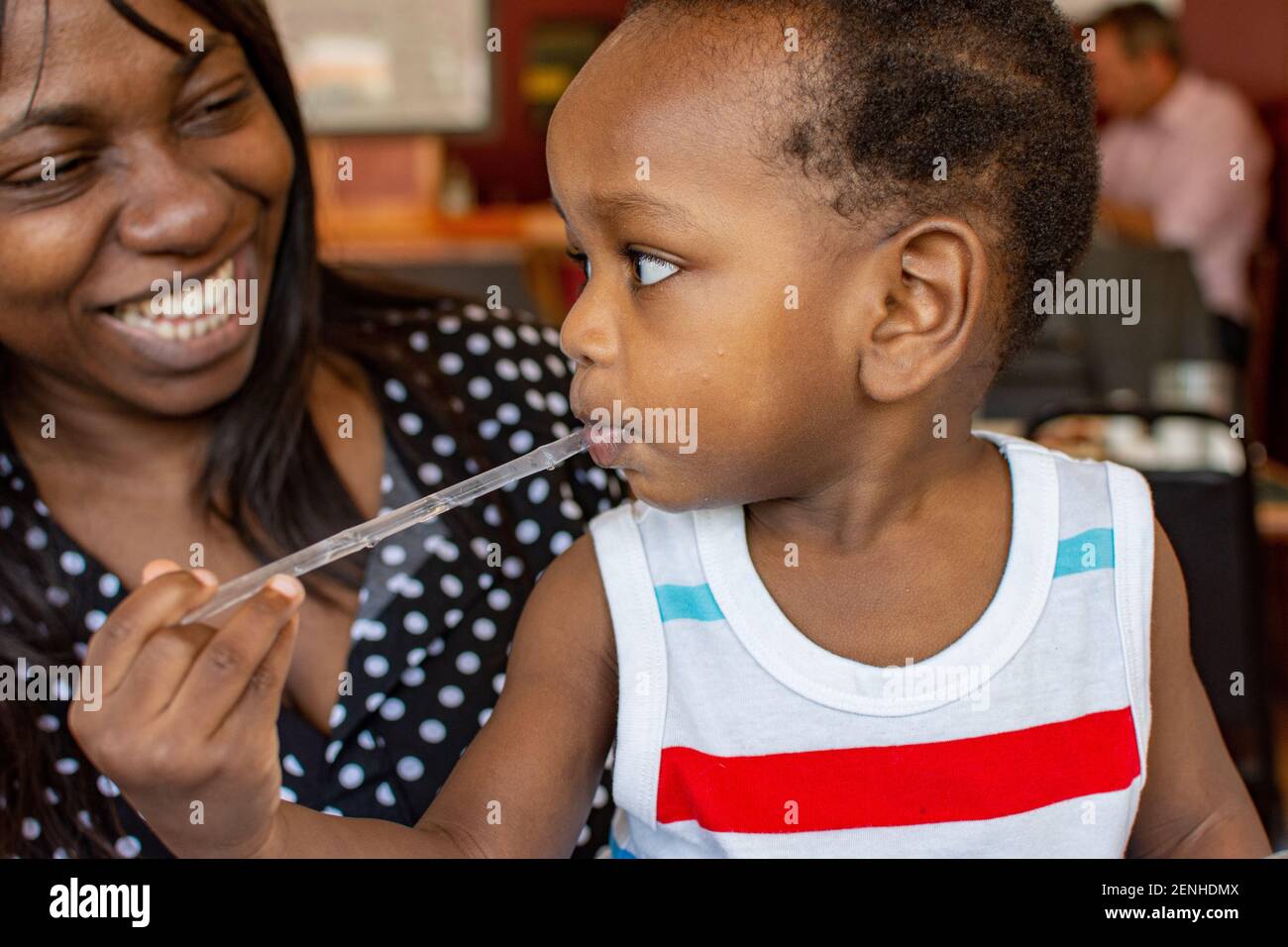 African American mother and child Banque D'Images