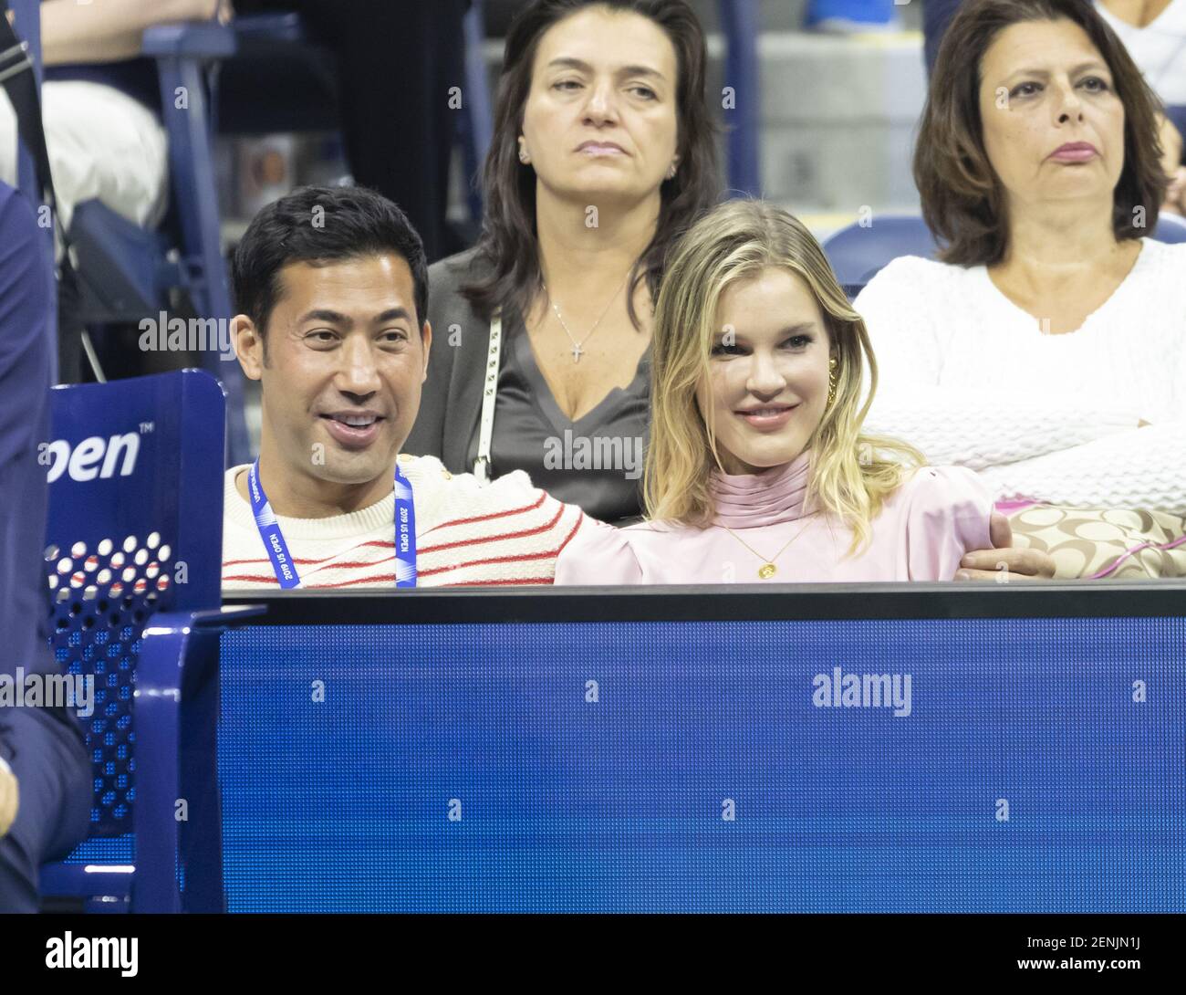 Joy Carrigan Participe Au Premier Tour Du Championnat De Tennis Americain Open Entre Rafael Nadal Espagne Et John Millman Australie A Billie Centre National De Tennis Jean King Photo De Lev Radin