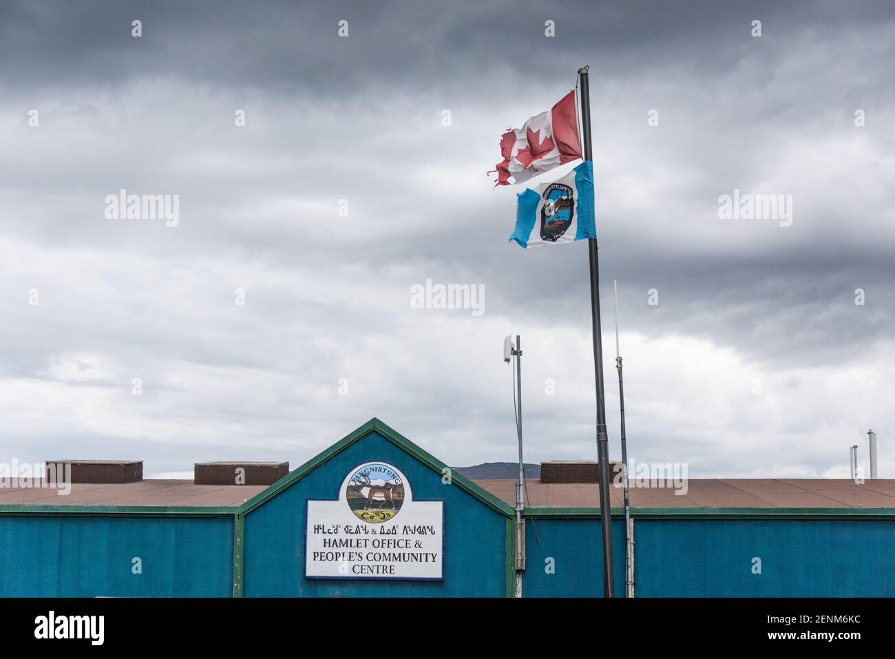 Pangnirtung, île de Baffin, Nunavut, Canada Banque D'Images