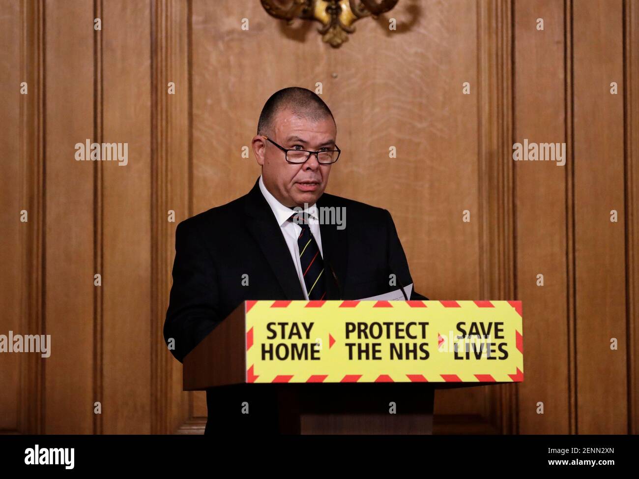 Médecin-chef adjoint pour l'Angleterre le professeur Jonathan Van Tam lors d'un briefing médiatique à Downing Street, Londres, sur le coronavirus (COVID-19). Banque D'Images