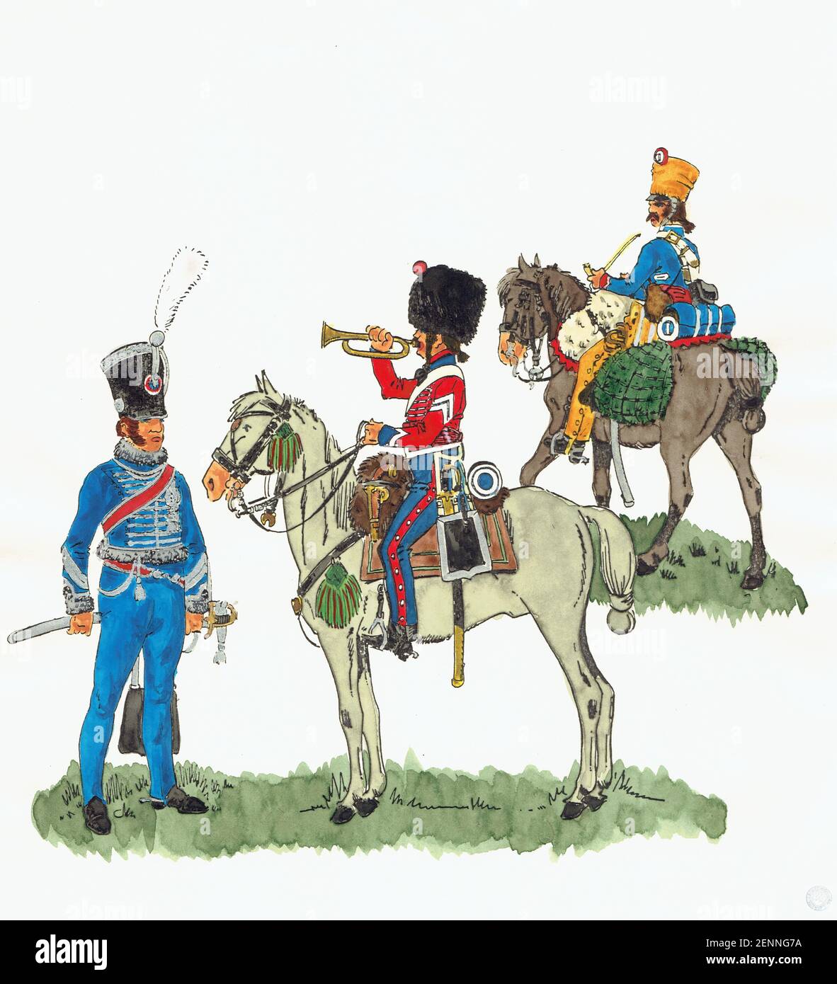 Soldat CBG Mignot - Hussard Régiment Espagnol - Premier Empire - 54mm