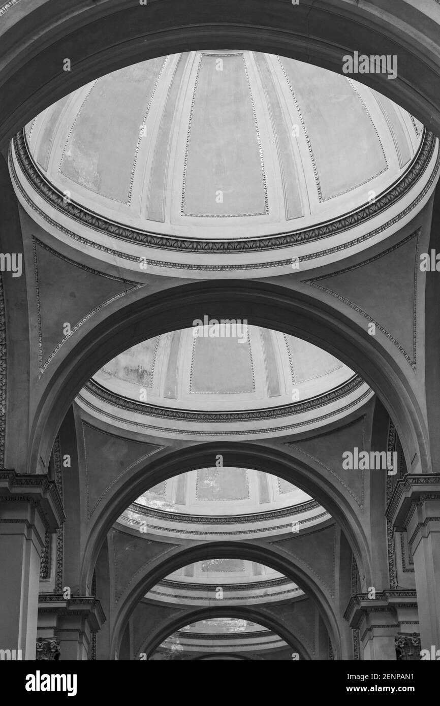 Intérieur de la cathédrale, Palerme. Vue sur les coupoles Banque D'Images