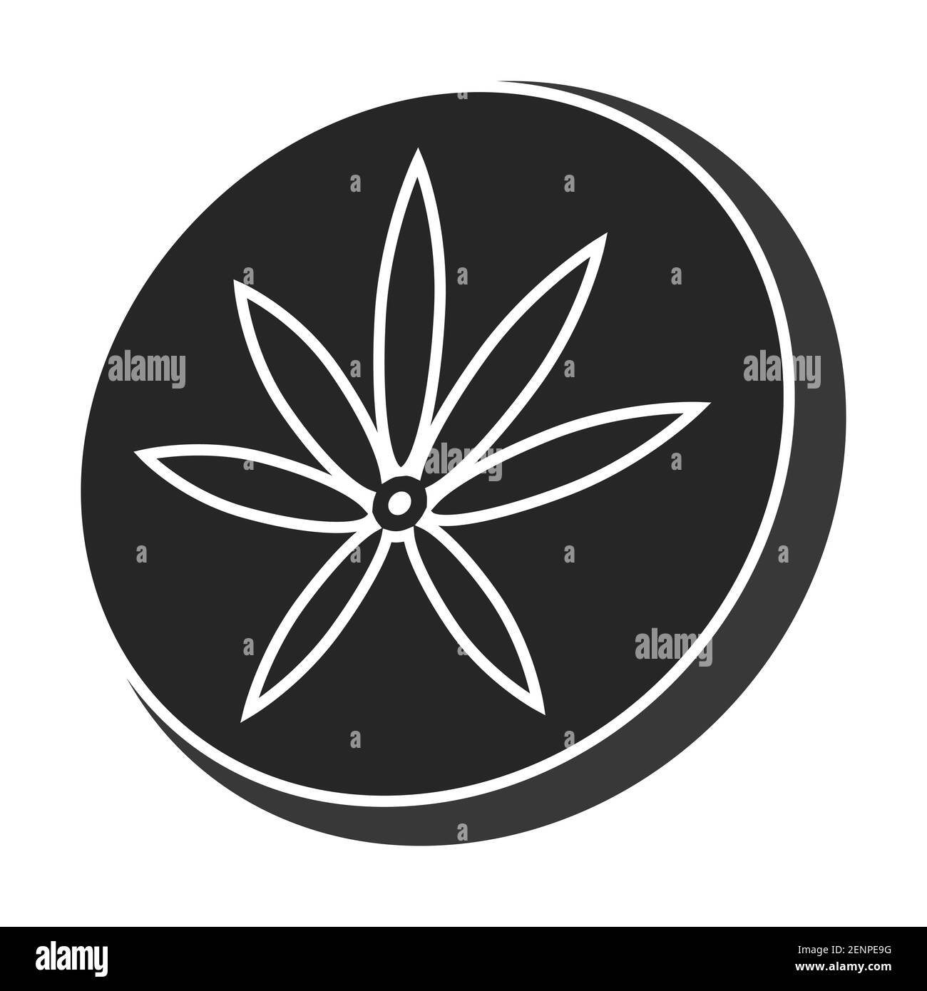 icône plate de cannabis de haschisch ou de résine pour applications ou site web Illustration de Vecteur