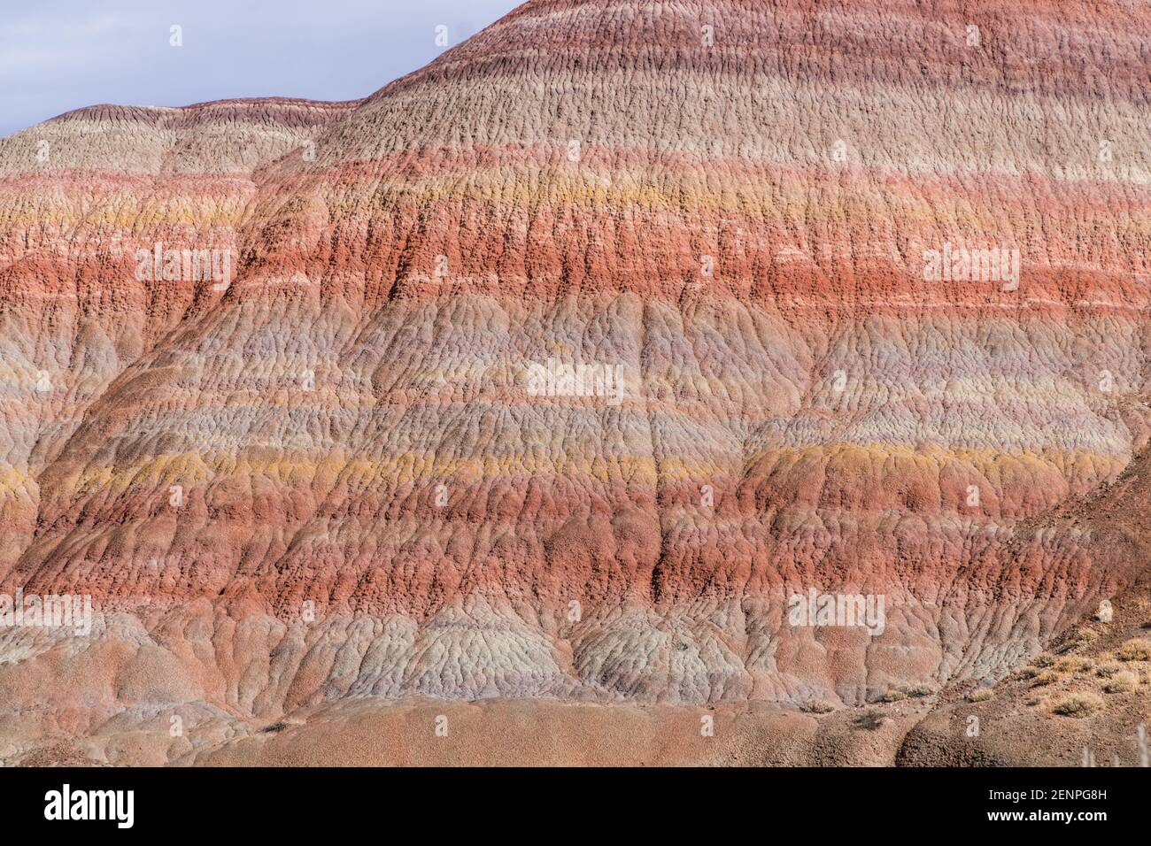 Vue sur les falaises/montagnes multicolores/peintes dans le désert de l'Utah, dans le sud-ouest de United États-Unis Banque D'Images