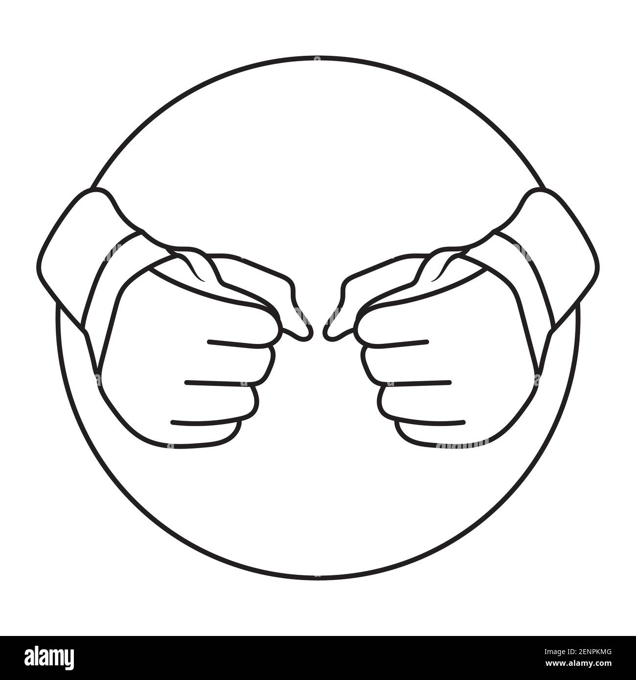 Logo d'art mixte d'arts martiaux pour applications ou site Web Illustration de Vecteur
