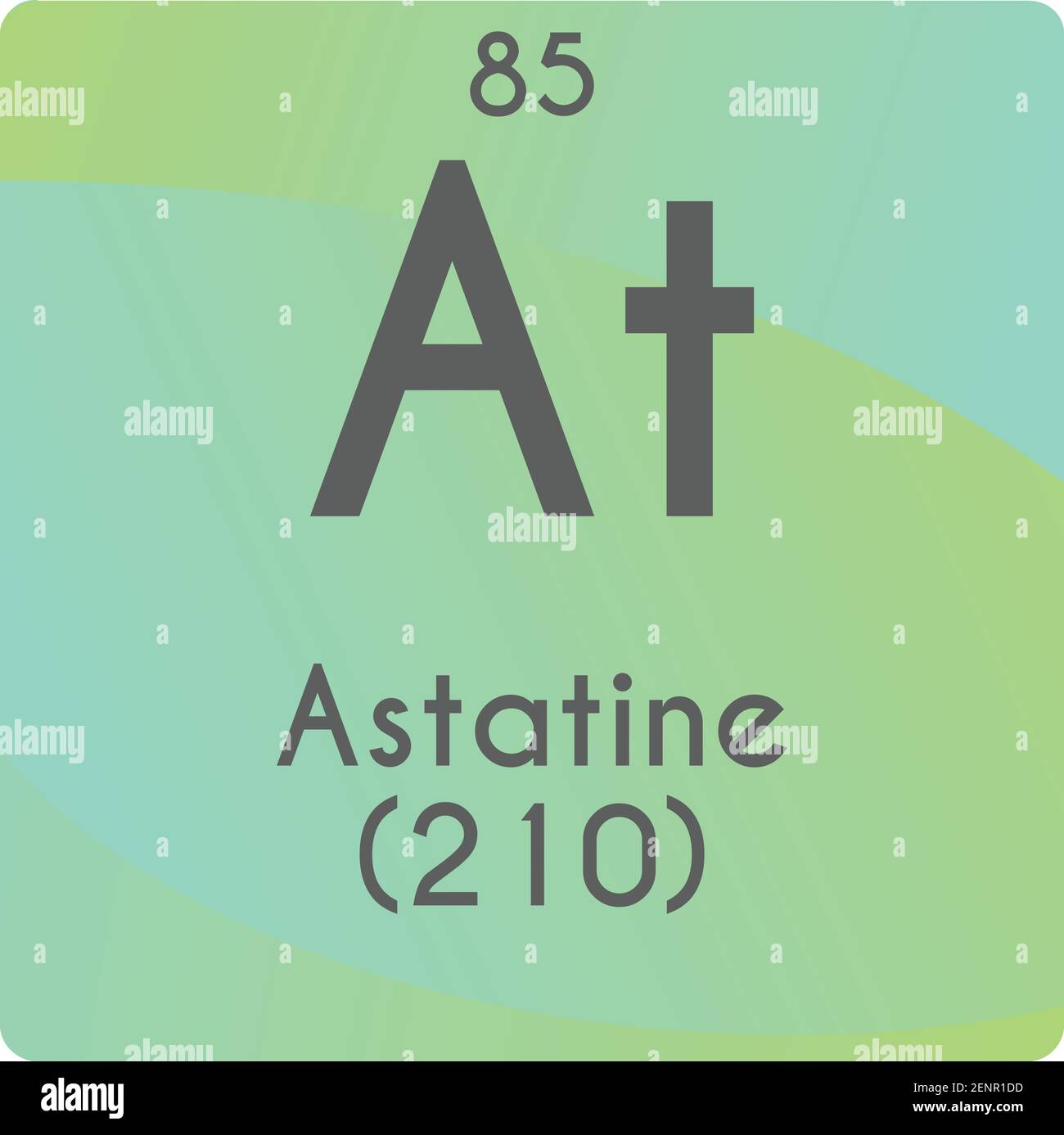 Schéma d'illustration du vecteur d'élément chimique halogène à l'état, avec numéro atomique et masse. Conception plate à gradient simple pour l'éducation, le laboratoire, la science Illustration de Vecteur