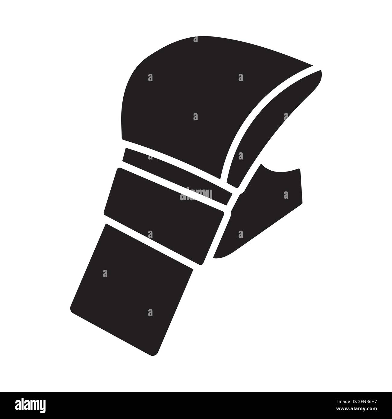 Gants pour arts martiaux mixtes / gants UFC Flat Icon pour applications ou site web Illustration de Vecteur