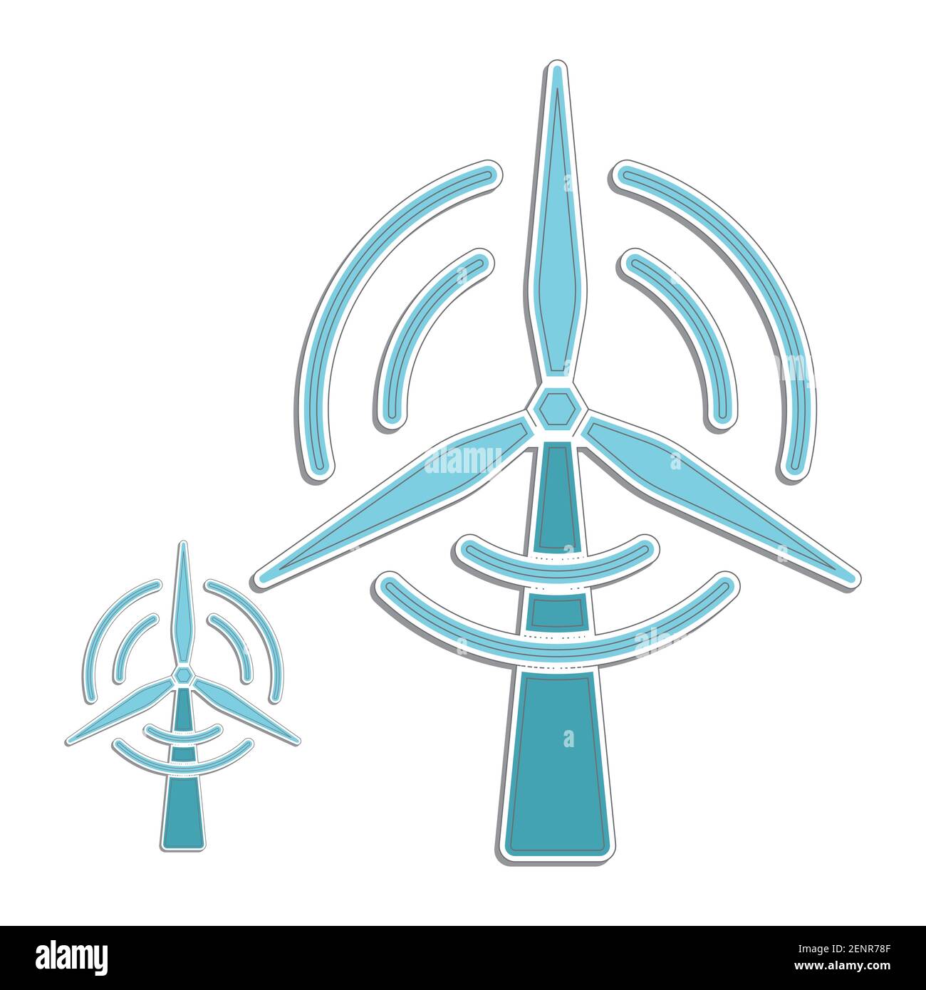 Flat Icon éoliennes à énergie renouvelable pour applications ou site web Illustration de Vecteur Flat Icon éoliennes à énergie renouvelable pour applications ou site web Illustration de Vecteur